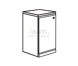 Мебель для гостиниц Офисная тумба под фригобар левая (для холодильника 45х45х56) R5216