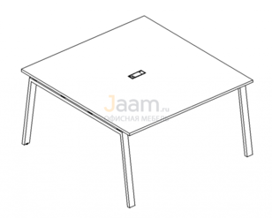 Стол для переговоров Стол для переговоров на металлокаркасе TRE Б3 132 БП