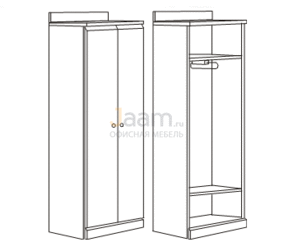 Мебель для гостиниц Гардероб с воротником R5705V