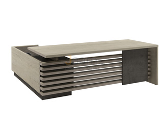 Кабинет руководителя Стол руководителя на ЛДСП опорах с опорной тумбой правый Z-222