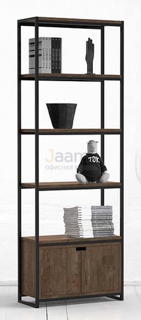 Мебель для персонала Стеллаж средний с ящиком METALFRAME OAK 4