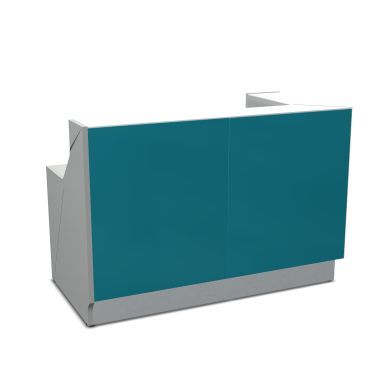 Стойка ресепшн Linea LIN37L 1650x850x1110 (Бирюзовый)