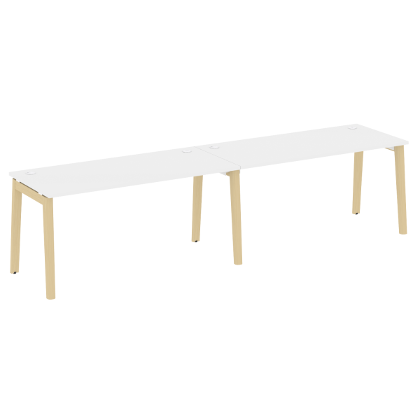 Рабочая станция на деревянных опорах Onix Wood OW.RS-2.4.7 3160x720x750