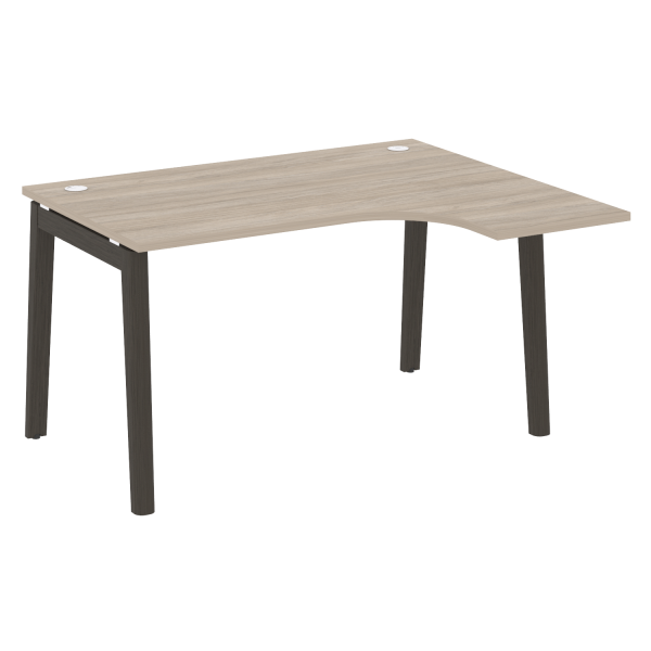 Стол эргономичный правый на деревянных опорах Onix Wood OW.SA-3R 1380x1180x750
