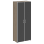 Шкаф для документов со стеклом черным LT.ST-1.10 R black