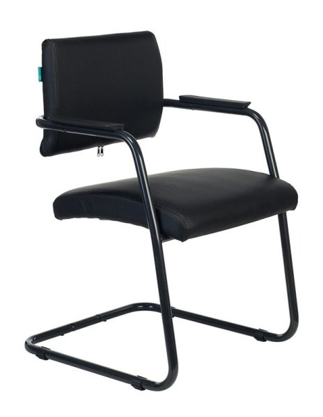 Кресло CH-271N-V черный Leather Black эко.кожа полозья металл черный (Черный)