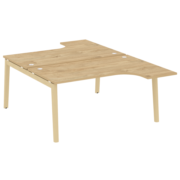 Рабочая станция на деревянных опорах Onix Wood OW.D.SA-4 1580x2395x750