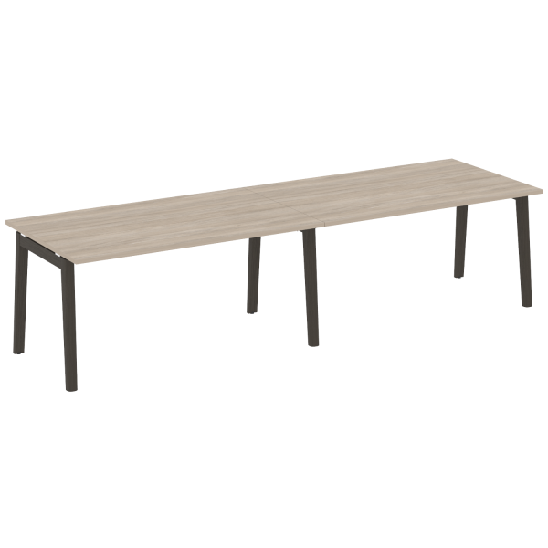 Стол переговорный на деревянных опорах Onix Wood OW.PRG-2.4 3160x980x750