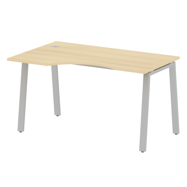 Стол криволинейный левый Metal System Style БА.СА-2 Л 1400x900x750