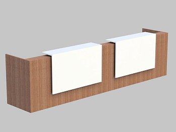Композиция из 3 прямых модулей, верхний модуль лакировка Z2 Z2C11 L 4260x880x1130
