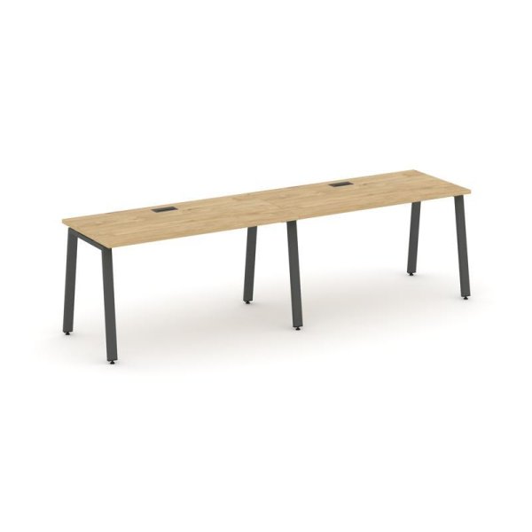 Рабочая станция 1 сторонняя SN-6A.ORS-004 (3160х600х750) (Тиквуд Светлый/Металл Антрацит)