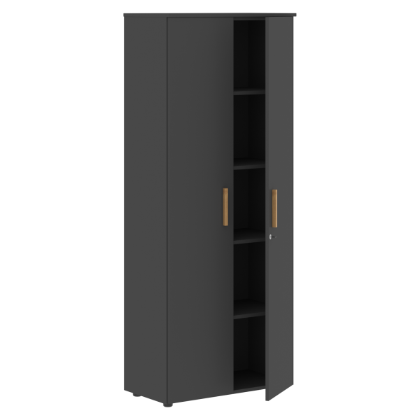Шкаф с глухими дверьми Forta FHC 80.1(Z) 798x404x1965 (Черный графит)