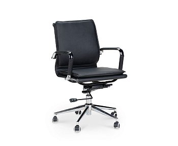 Харман LB / (black) хром / черная экокожа