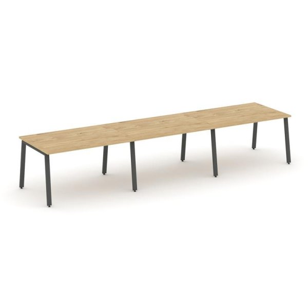 Стол переговорный SN-6A.SPRG-023.3 (4410х980х750) (Тиквуд Светлый/Металл Антрацит)