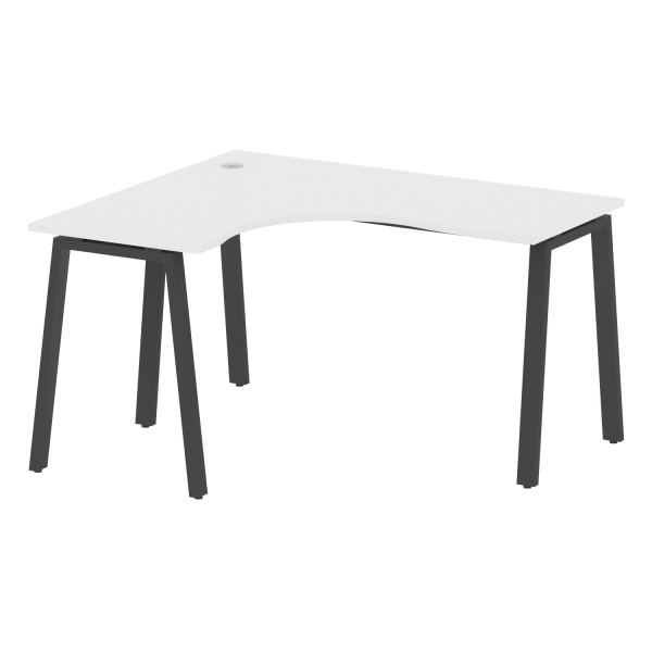 Стол криволинейный левый Metal System Style БА.СА-3 Л 1400x1200x750