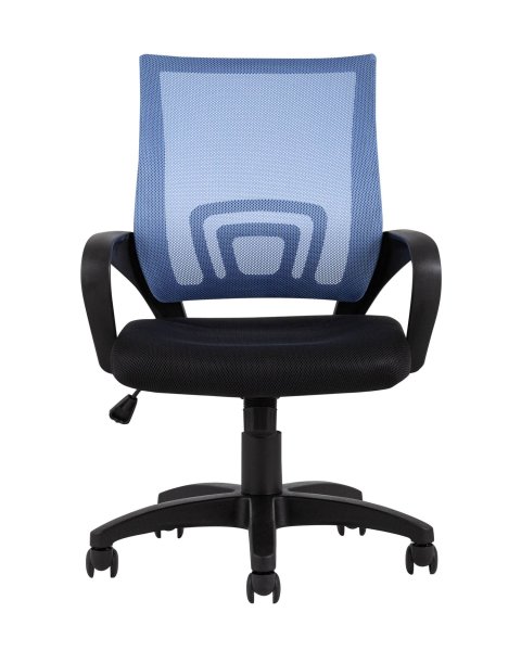 Кресло офисное TopChairs Simple голубое (Компьютерное кресло Simple голубой)
