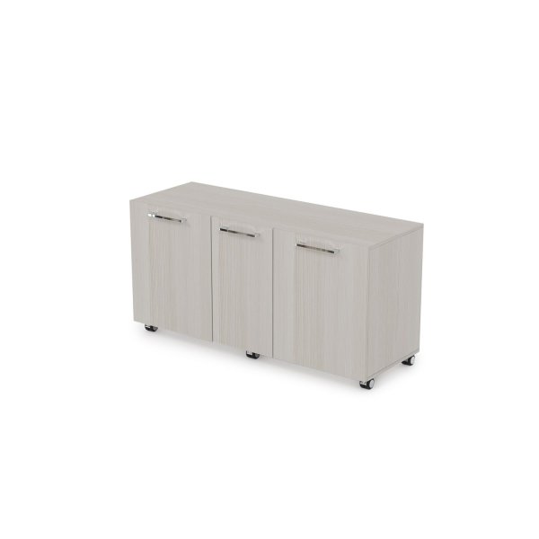10Т.006.12 Тумба сервисная, мобильная  (1300x450x663) (Ivory)