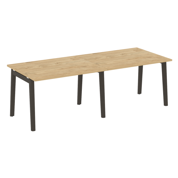 Стол переговорный на деревянных опорах Onix Wood OW.PRG-2.2 2360x980x750