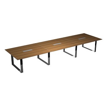 Стол для переговоров опоры - замкнутый контур ноги-хром X7 X7R26 C 4800x1400x720