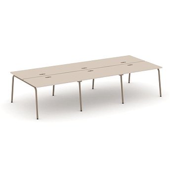 Рабочая станция 6 мест ES.D.RS-6.2-LK (3540х1500х750)