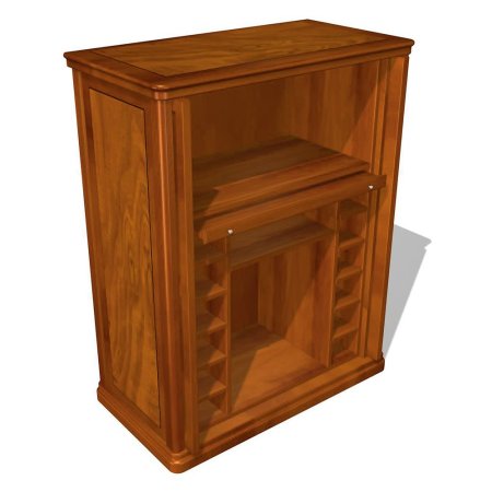 Модуль с фригобаром Art&Moble 01239 700x450x810 (Шпон корня оливы)
