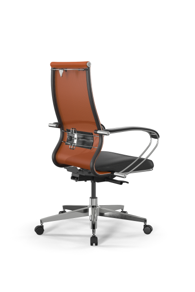 Кресло для руководителя Метта SynchroSit 10 B2-163K - T+Extra /Km00/Wm12/K1cL(M24.B22.G18.W02) (Черный | Оранжевый)