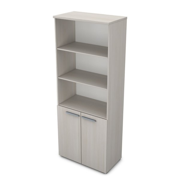 9Ш.005.7 Шкаф высокий с открытыми полками (800x450x2045) (Ivory)