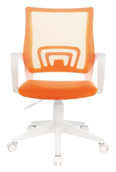 Кресло CH-W695NLT оранжевый TW-38-3 TW-96-1 сетка/ткань крестов. пластик пластик белый