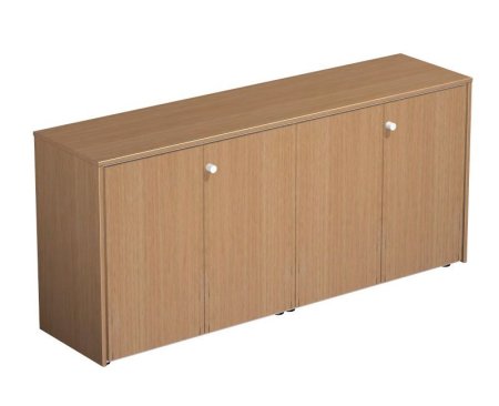 Шкаф для документов закрытый Profiquadro КВ 311 БВ 1820x460x840 (Белый премиум / Вишня скандинавская)