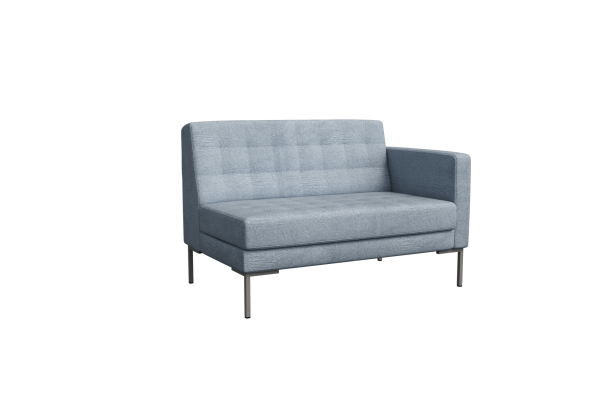 Секция с подлокотником двухместная FR-SP-02 (L)