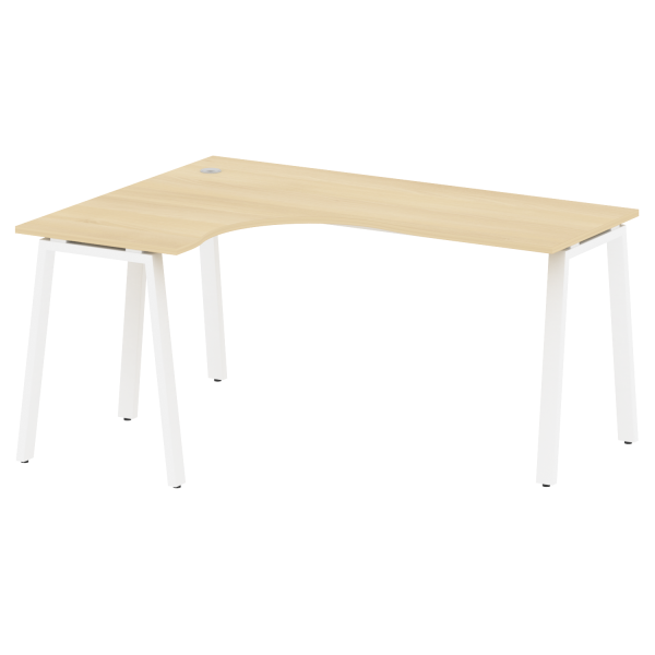 Стол криволинейный левый Metal System Style БА.СА-4 Л 1600x1200x750