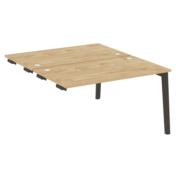 Стол-приставка двойной на деревянных опорах Onix Wood OW.D.SPR-3.8 1380x1635x750