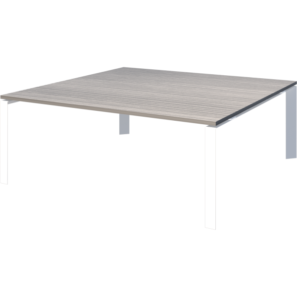 Стол переговорный на металлокаркасе Аргентум-МП НТМП.П-200.11 2000x1100x750 (Лиственница/Белый)
