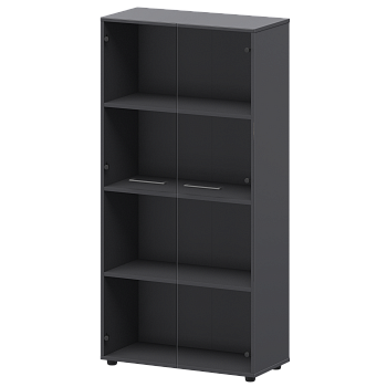 Шкаф высокий со стеклом Кортез СМШ48S 792x380x1595