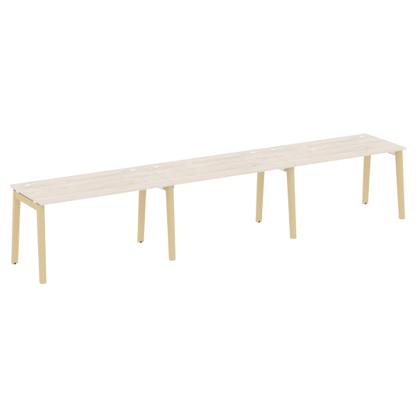 Рабочая станция на деревянных опорах Onix Wood OW.RS-3.3.7 4140x720x750