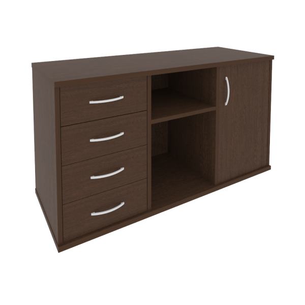 Тумба под оргтехнику Riva А.МТ-2 1192x450x667 (Венге)