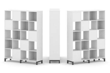 Набор стеллажа 2-х сторонний, 5 ярусов SN.NSD-541 (1488х400х1982)