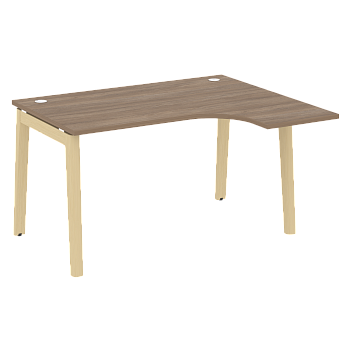 Стол эргономичный правый на деревянных опорах Onix Wood OW.SA-3R 1380x1180x750
