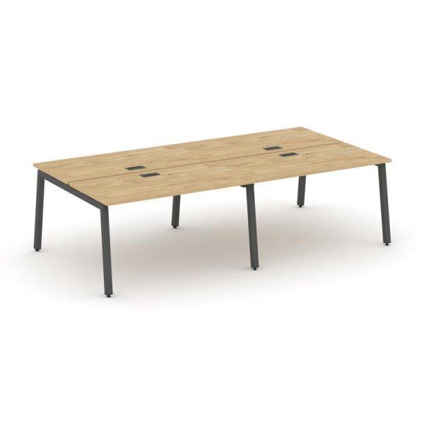 Рабочая станция 2-х сторонняя SN-5A.DRS-034 (3160х1232х750) (Тиквуд Светлый/Металл Антрацит)