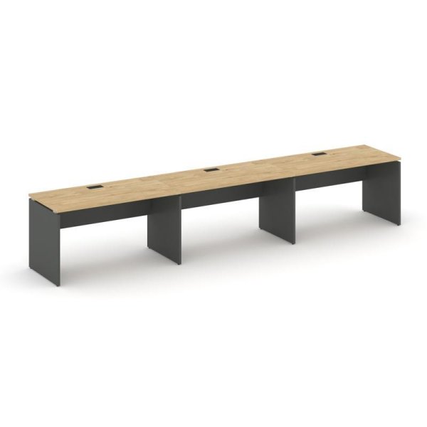 Рабочая станция 1 сторонняя SN-D.ORS-054 (4740х800х750) (Тиквуд Светлый/Антрацит)
