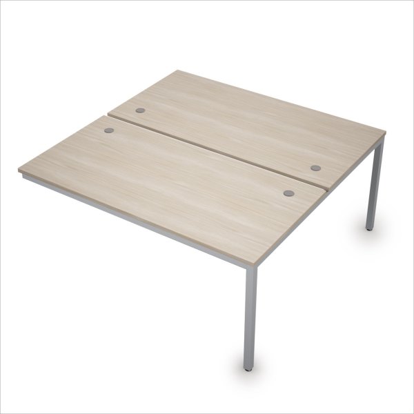 6МБК.284 Сдвоенные бенч-системы, конечный модуль (1600x1635x750) (Шамони светлый/Алюминий матовый)
