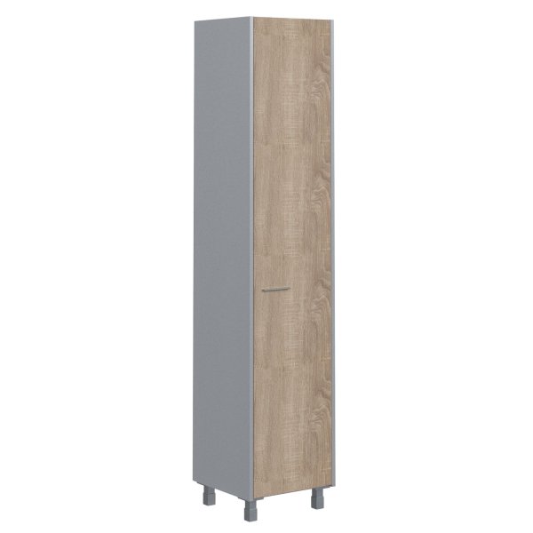 Шкаф колонка с глухой дверью Offix-new OHC 45.1 456x450x2147 (Дуб Сонома светлый/металлик)