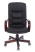 Кресло руководителя T-9908 черный кожа крестов. металл/дерево
