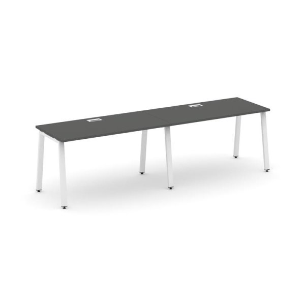 Рабочая станция 1 сторонняя SN-6A.ORS-004 (3160х600х750) (Антрацит/Металл Белый)