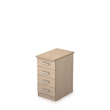 2ТЗ.002.3 Тумба приставная с топом, замок 394x600x750