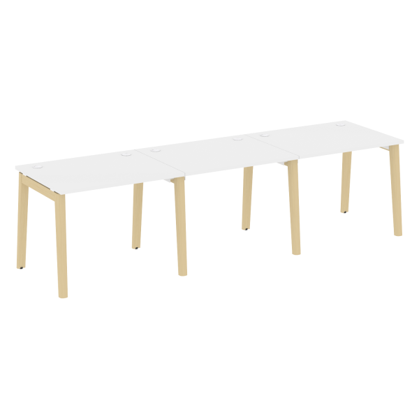 Рабочая станция на деревянных опорах Onix Wood OW.RS-3.1.8 2940x800x750