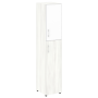 Шкаф для документов узкий со стеклом белым LT.SU-1.7 R (R) white