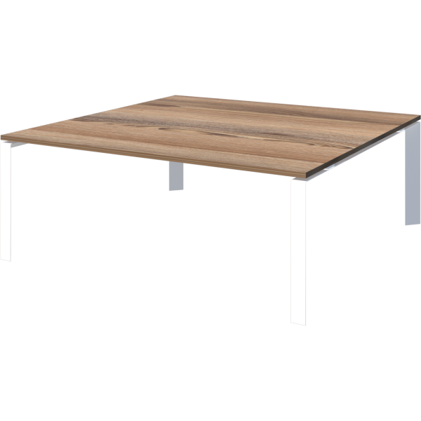 Стол переговорный на металлокаркасе Аргентум-МП НТМП.П.200.11 2000x1100x750 (Дуб сафари/Белый)