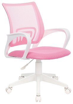 Кресло CH-W695NLT розовый TW-06A TW-13A сетка/ткань крестов. пластик пластик белый