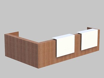 Композиция L-образная, верхний модуль лакировка Z2 Z2C26 L 4055x2455x1130